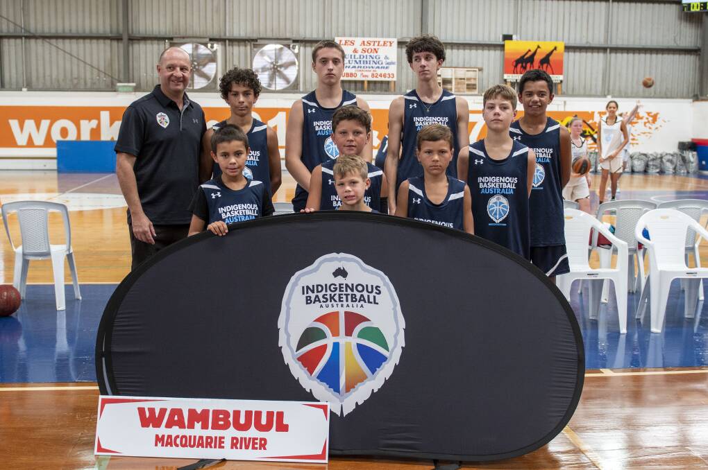 The Wambuul boys side with coach Jay Forrester ahead of the opening round at Dubbo Sportsworld. Picture by Belinda Soole