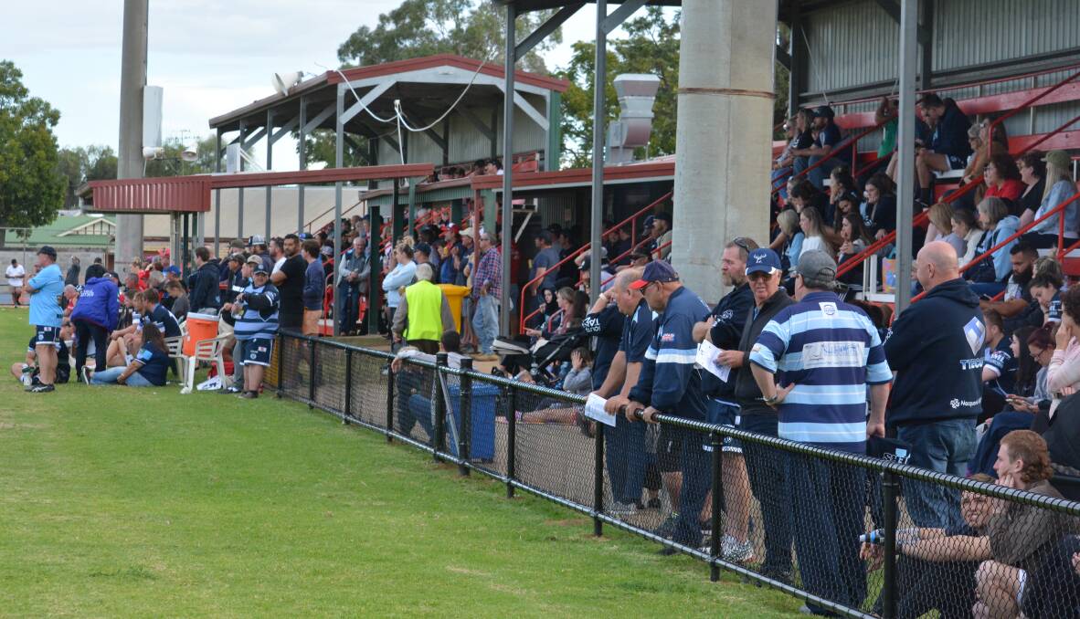 SUPPORT: There were plenty of fans on deck for this meeting between Narromine and Macquarie early in the Group 11 season. Photo: NICK GUTHRIE