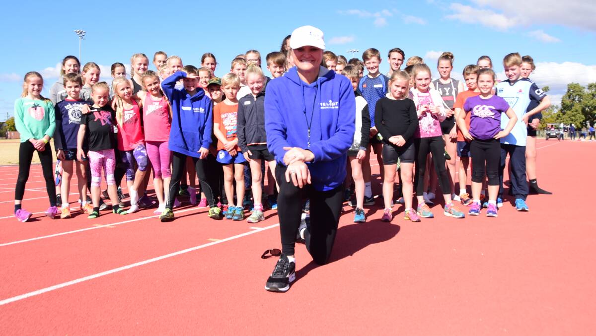 IMPRESSED: Athletics great Melinda Gainsford-Taylor at Barden Park in the past. Photo: FILE