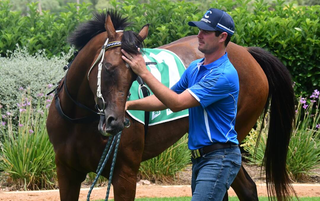 IN THE MIX: Clint Lundholm, pictured at Dubbo Turf Club previously, trained a double at the track on Monday. Picture: Amy McIntyre