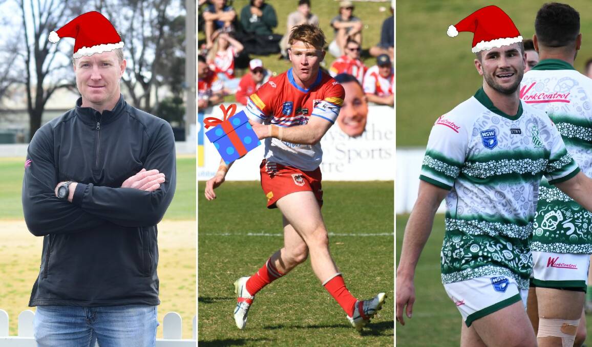 Shane Rodney of Orange Hawks, Mudgee's Jack Beasley and Dubbo CYMS' Jarryn Powyer will be hoping for more merriment in 2024.