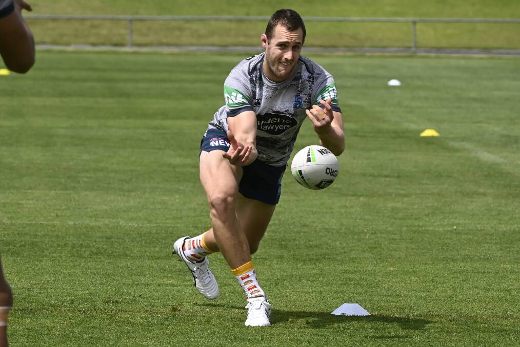 HE'S IN: Isaah Yeo, pictured at NSW training last week, is set to play for the Blues in game two of this year's series. Photo: NSWRL