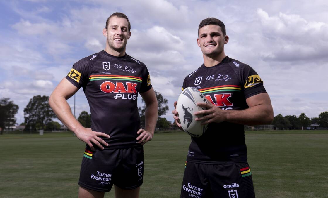 LEADERS: Isaah Yeo and Nathan Cleary will captain Penrith together in the 2021 season. Photo: PENRITH PANTHERS