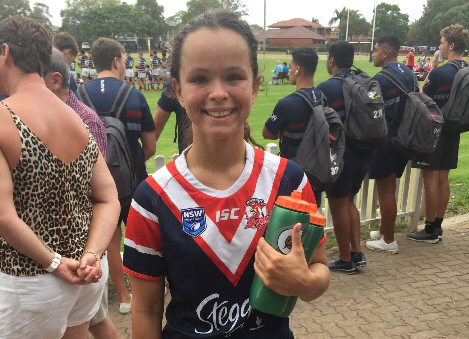 TRICOLOURS: Taneka Todhunter got to wear the famed colours of the Sydney Roosters this year. Photo: CONTRIBUTED