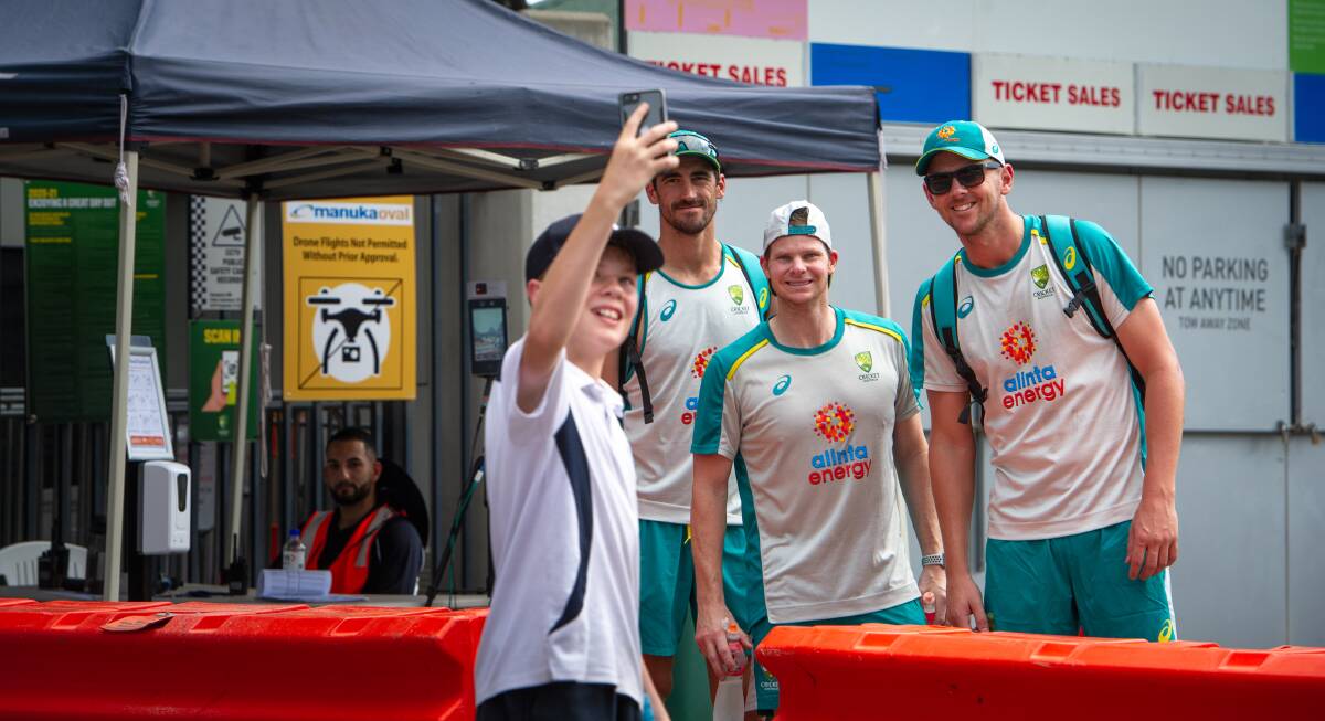 RIVALRY RETURNS: Test cricket is back and Aussie star Steve Smith (centre) is set to be the main man again for his country. Picture: Elesa Kurtz