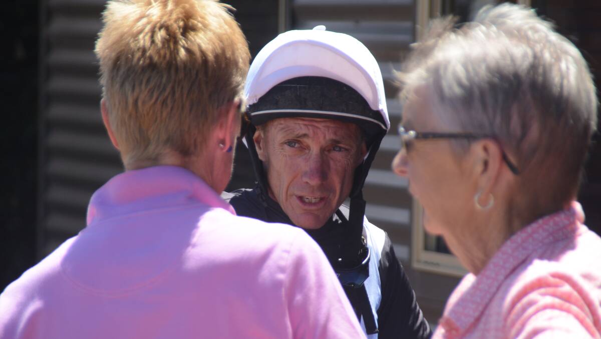LUCKY: Leading jockey Greg Ryan, pictured at Dubbo last month, was fortunate to escape relatively unscathed after Sunday's fall at Tamworth. Photo: NICK GUTHRIE