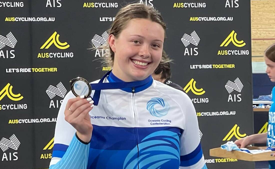 GREEN AND GOLD: Tyler Puzicha has been named in the Australian squad for the Junior Track World Championships. Picture: Supplied