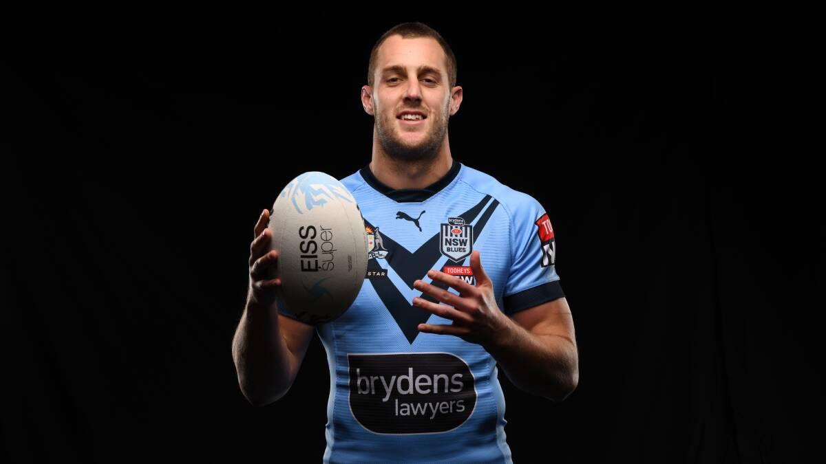 BACK IN BLUE: He got a taste of Origin last year and on Wednesday night Isaah Yeo will start for NSW in game one of the 2021 series. Photo: NSWRL