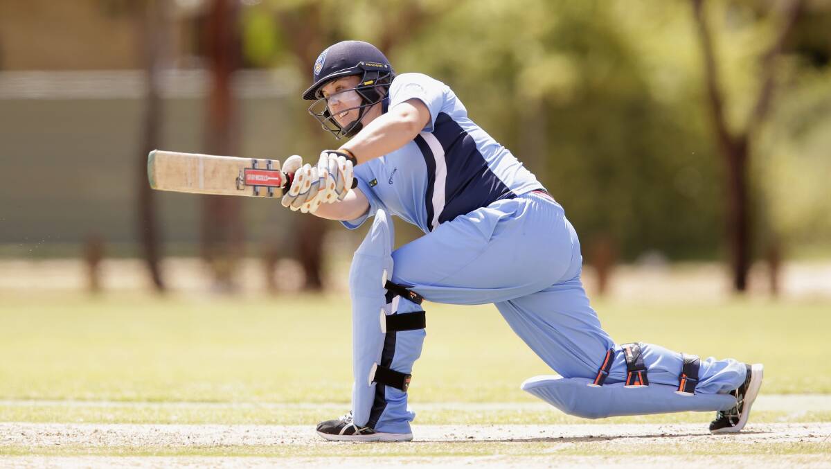 CHALLENGE: Sara Darney, pictured playing for the NSW Indigenous side previously, will play for the Orana Outlaws on Sunday. Photo: CRICKET NSW