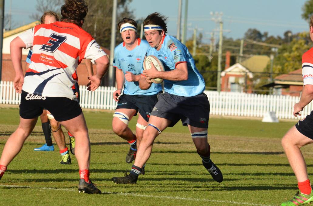 DEPTH: Lachlan Davis, pictured in action last weekend, is one of the many players who's been called into first grade this season. Photo: NICK GUTHRIE