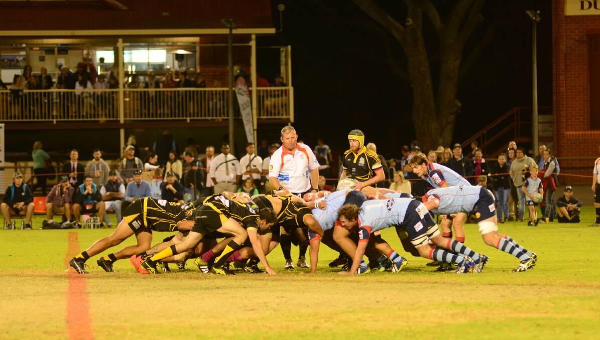 UNDER LIGHTS: The Dubbo Rhinos will play under lights at No. 1 Oval in 2021, much like they did in 2017 when they battled the Dubbo Kangaroos. Photo: FILE