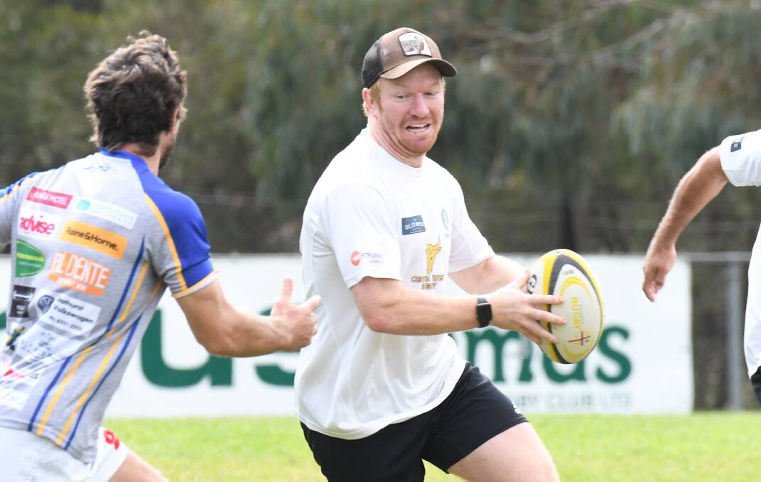 WORK FOR IT: Mark Baldwin in action at a recent Central West training session. Photo: CARLA FREEDMAN
