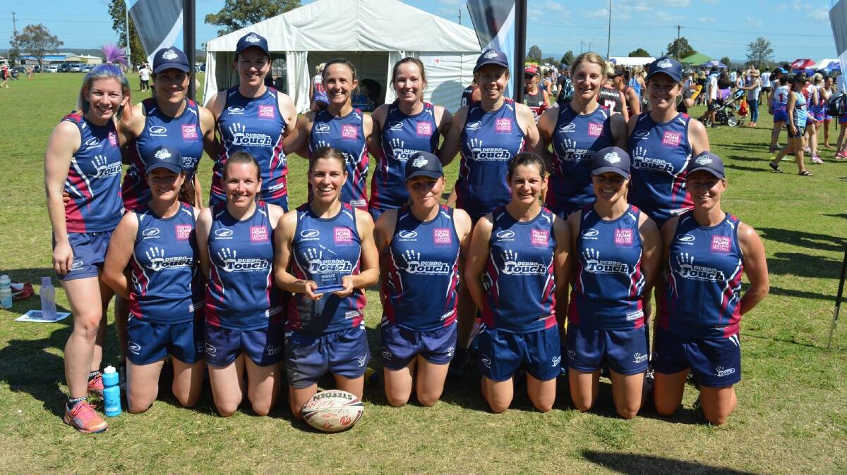 Dubbo's women's 30s side claimed the Hunter Western title. Photos: HORNETS TOUCH ASSOCIATION