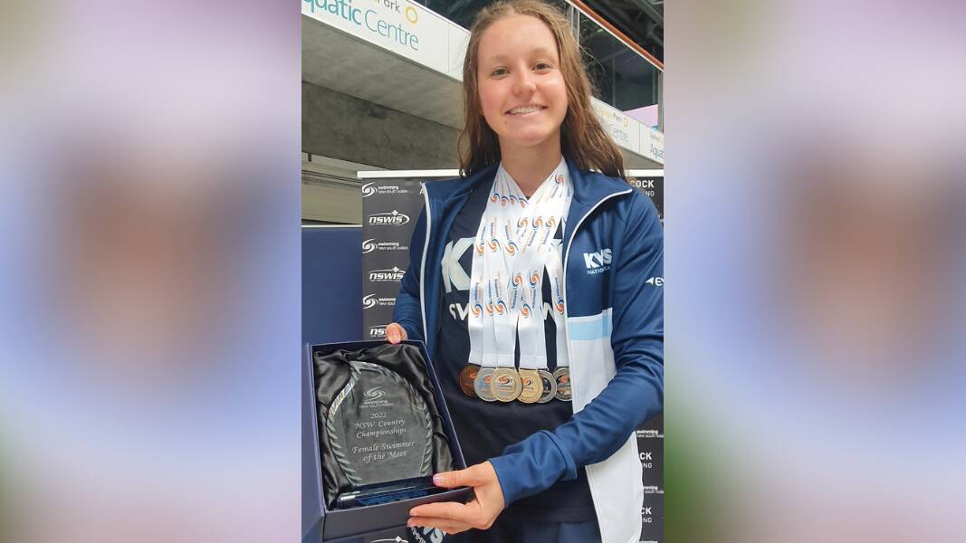 TALENT: Bianca Fuller was the star of the show at the recent NSW Country Swimming Championships. Picture: Supplied