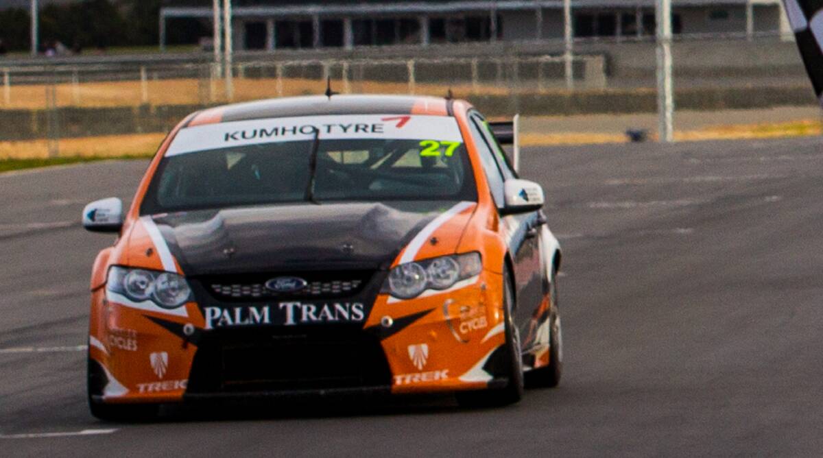 CRASH: It wasn't good news for Tyler Everingham's car during the weekend's racing in Queensland. Photo: V8 TOURING CARS/DIRK KLYNSMITH