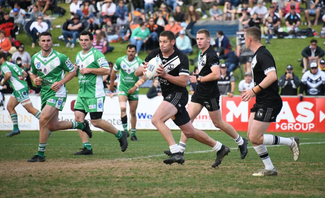 Jake Grace got through a huge amount of work and scored two tries in Forbes' grand final win last weekend. Picture by Amy McIntyre