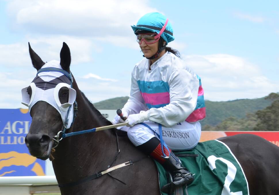 GOING THE DISTANCE: Katleyn Jenkinson, pictured after a previous ride at Wellington, has been hard at work in recent times and traveled hundreds of kilometres to ride. Photo: FILE
