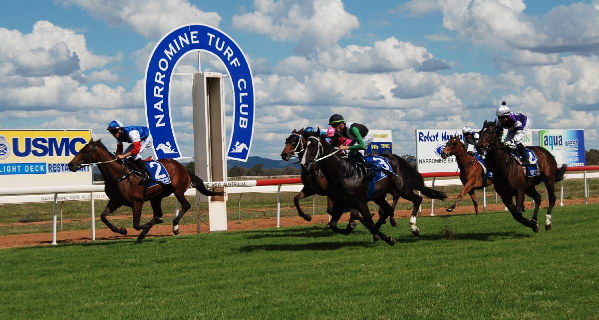 SHOW ME THE MONEY: Racing at tracks like Narromine will benefit from the announcement made by Racing NSW last week. Photo: ZAARKACHA MARLAN