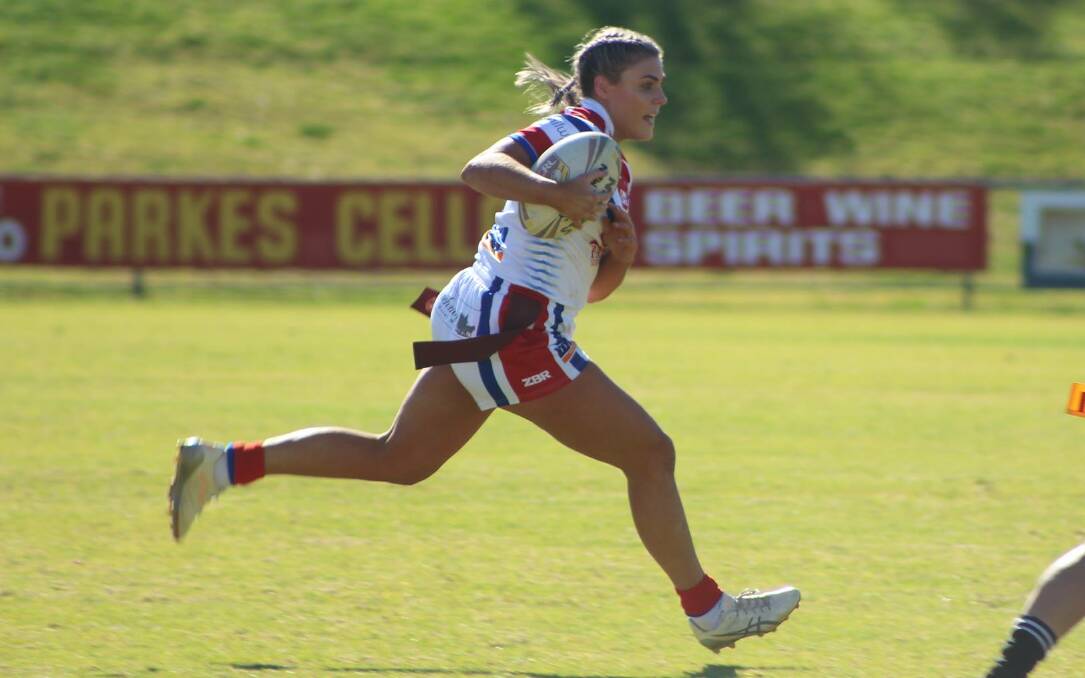 LEADING THE WAY: Sally Dwyer has played a major role in Parkes' success this season. Photo: PARKES SPACEMEN RUGBY LEAGUE FACEBOOK PAGE