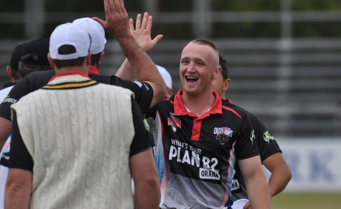 GOOD TIMES: Charlie Kempston and the Orana Outlaws have had plenty of reason to celebrate so far in the Plan B Regional Bash. Photo: NICK McGRATH