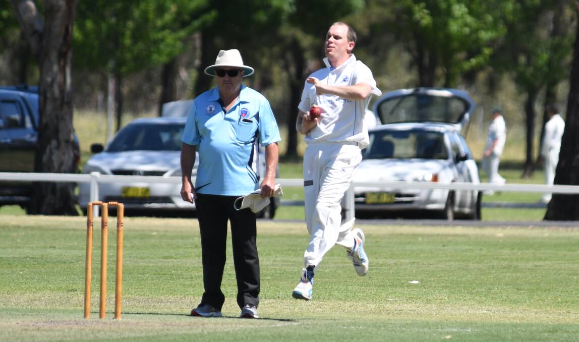GETTING IT DONE: Jeremy Dickson took one wicket and scored 28 in Macquarie's second grade win over South Dubbo on Saturday. Photo: BELINDA SOOLE