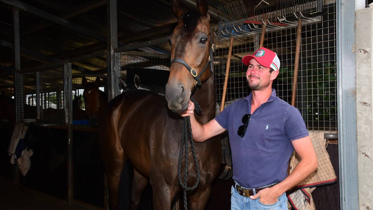 Clint Lundholm and Notabadidea are a chance of representing Dubbo and the western area in Sunday's $100,000 Gold Cup. Picture by Amy McIntyre