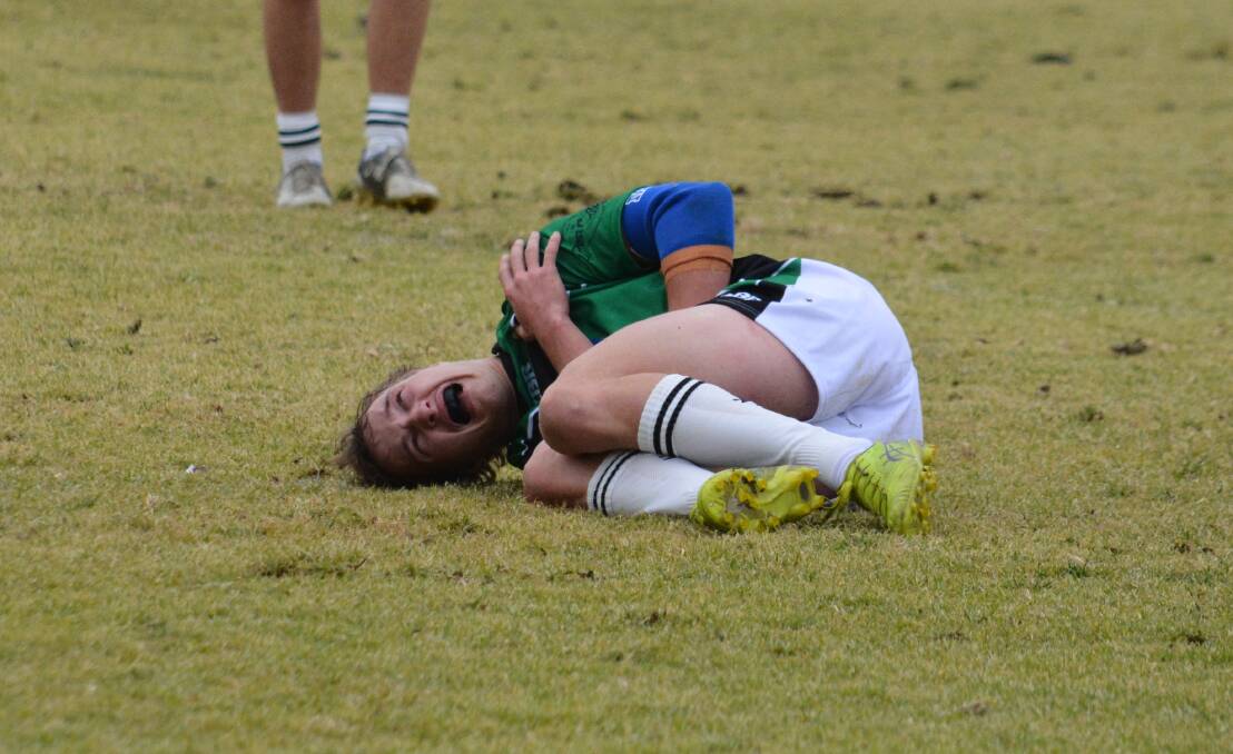CONCERNS: Tom Toohey suffered a shoulder injury on Sunday, adding to Forbes' woes. Photo: NICK GUTHRIE