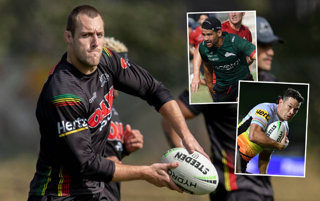 WESTERN WONDER: Isaah Yeo (main) and Brent Naden (bottom right) will play for Penrith this weekend while Cody Walker and the Rabbitohs head to Dubbo next year.