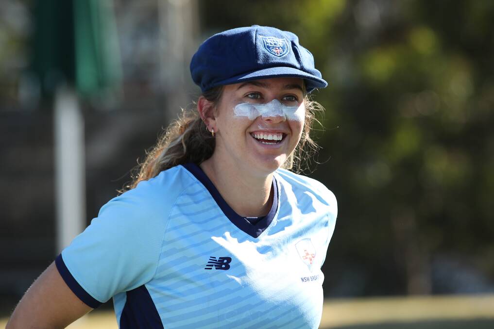 SPECIAL: Emma Hughes became NSW Breakers player #259 when she debuted on Friday. Picture: Getty Images via Cricket NSW