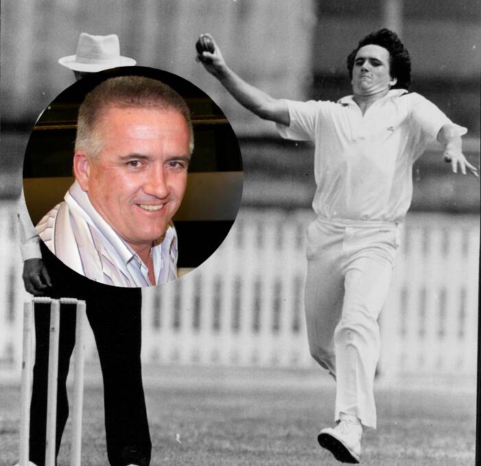 BACK AGAIN: Chris Killen as a tearaway quick during his time in the Sheffield Shield and (inset) in more current times. He'll be back playing at Dubbo this weekend.