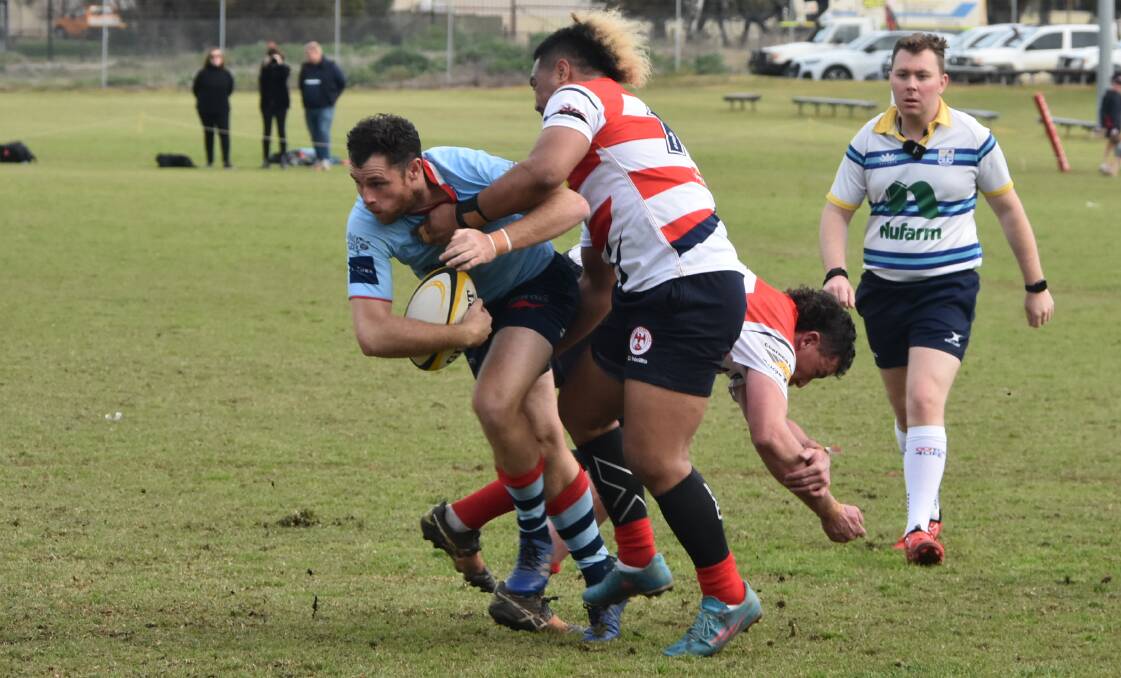 Captain Tom Koerstz in action during the Roos' season-ending finals loss at Cowra last year. Picture supplied