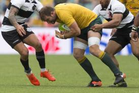 HE'S BACK: Ben McCalman has barely played in 2017 but that didn't stop him from impressing on Saturday and earning a Wallabies jersey again. Photo: AAP/CRAIG GOLDING