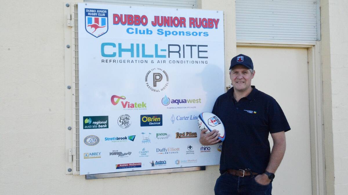 READY TO GO: New Dubbo Junior Rugby president Adam Willner is excited for a busy weekend. Picture: Nick Guthrie