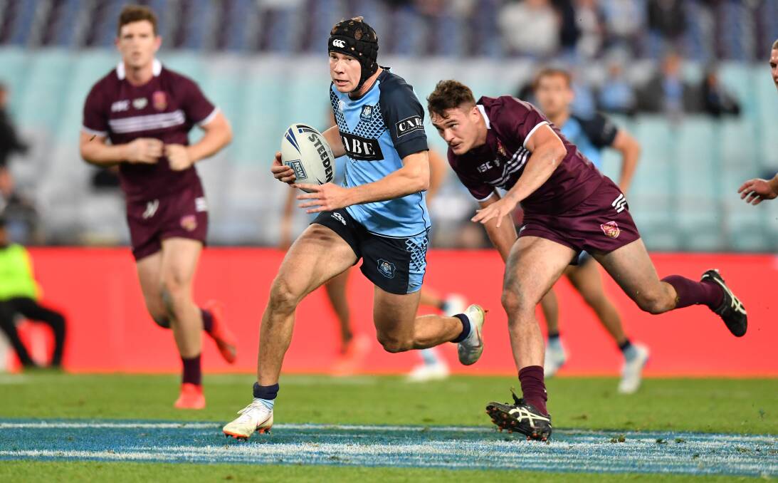 Matt Burton got a taste of State of Origin when he produced a man of the match performance for the NSW under 20s in 2019. Picture: NRL Photos