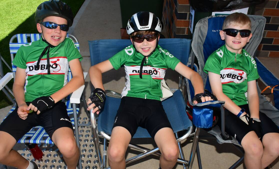 BACK ON THE BIKE: Young riders like Sid Pickering, Will Tanswell and Robert Lennox - pictured at the Dubbo track earlier this year - haven't had much racing in recent times. Photo: AMY McINTYRE