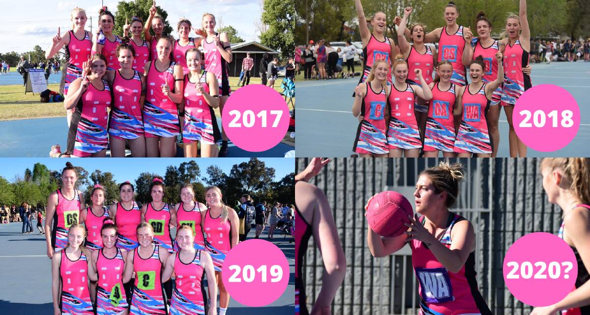 HERE WE GO: Tash Robinson (bottom right) will be aiming to lead Fusion Heat to a fourth straight Rawson Homes Premiership A Grade title this year.