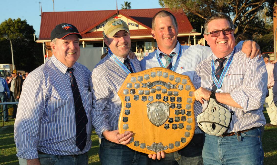 SUCCESS: Graeme Board (right) saw four first grade premierships won during his time as president of the Dubbo Kangaroos. Photo: BELINDA SOOLE