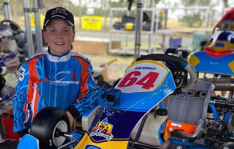  TALENT: Jedd Wrigley, pictured earlier this year, is one of the young locals to keep an eye on. Photo: DUBBO KART CLUB FACEBOOK