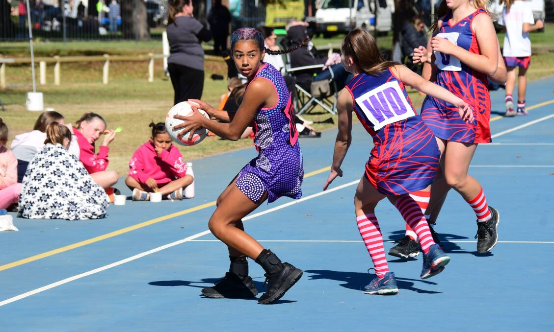 There was colour all over the courts on Saturday. Photos: AMY McINTYRE