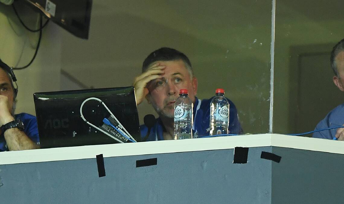 NOT AGAIN: A frustrated Dean Pay watches on during Saturday's match. Photo: AAP