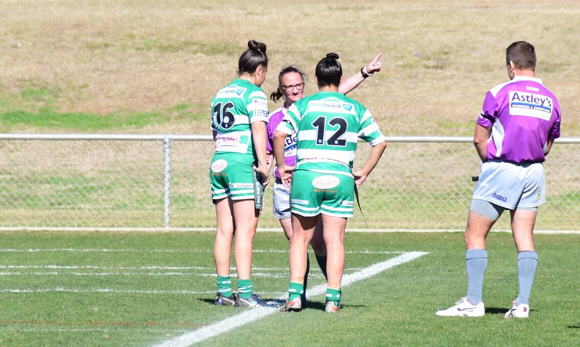 MARCHED: Demi Wilson was sent off on Sunday but her CYMS teammates still managed to keep Macquarie scoreless. Photo: NICK GUTHRIE