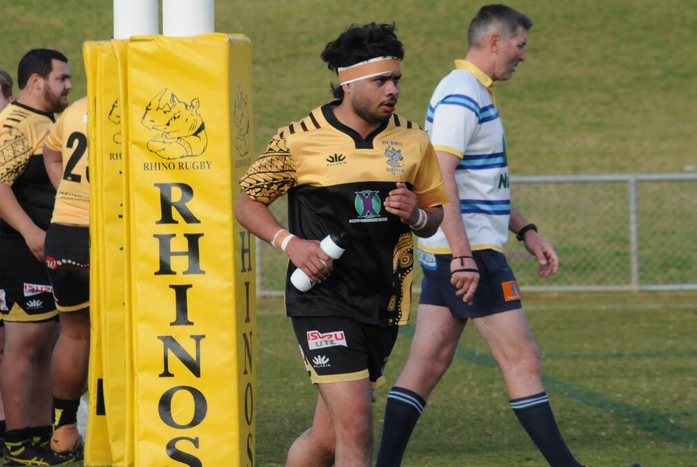 Young gun Loni Langi stepped up and became the Dubbo Rhinos captain during the 2023 season. Picture by Nick Guthrie