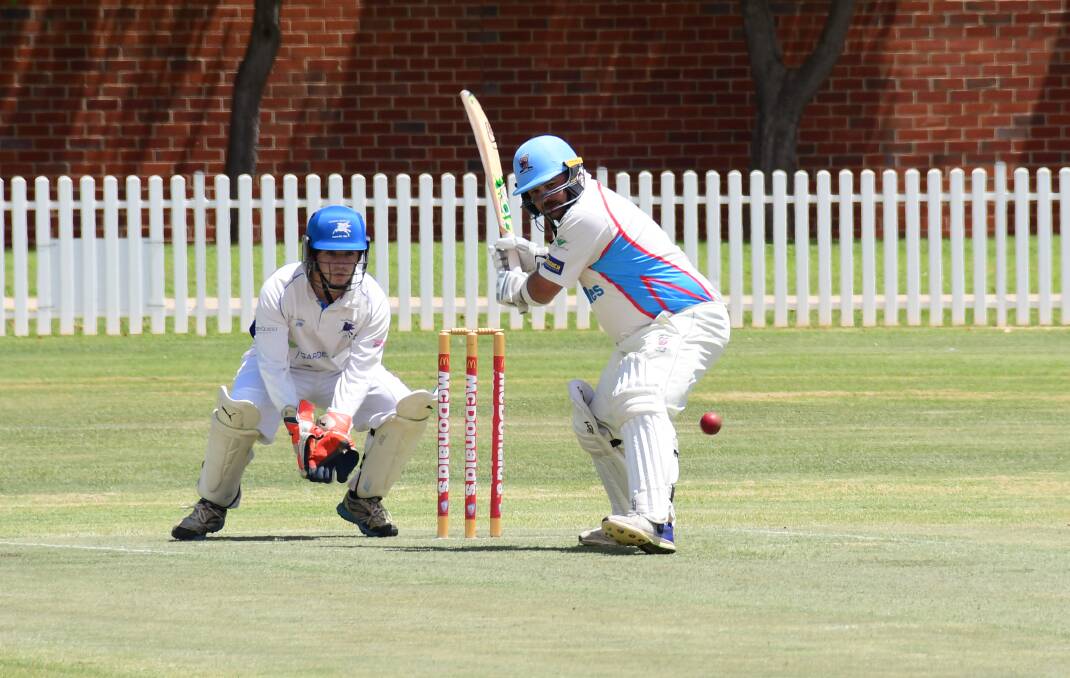 LEADING THE WAY: Nathan Munro top-scored for Rugby on Saturday and then took a key wicket in the win over Macquarie. Photo: AMY McINTYRE
