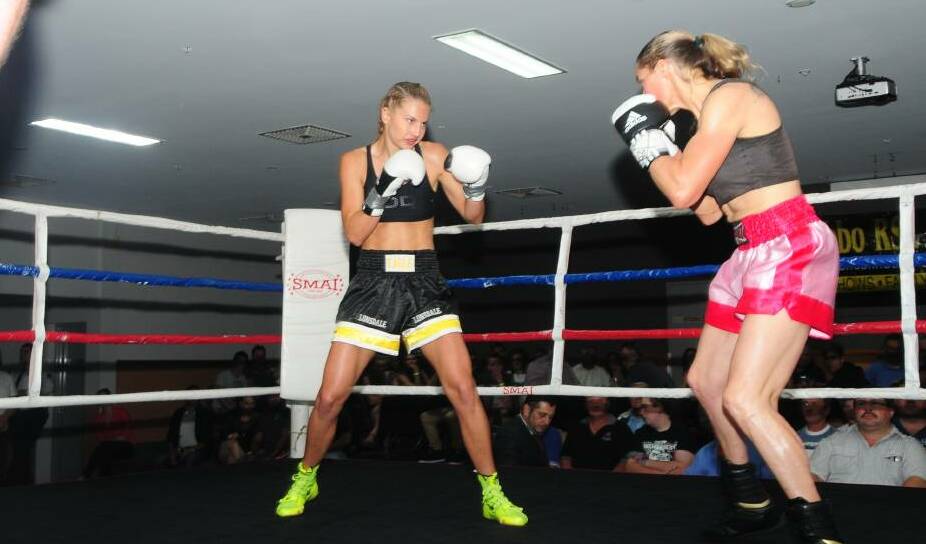 STEPPING UP: A lot has happened for Matt Rose since he organised to have Lauryn Eagle (pictured) fight at Dubbo in 2013. Photo: FILE