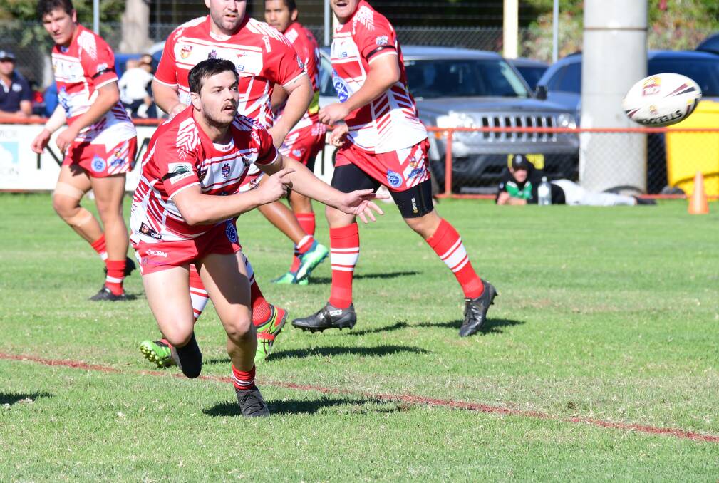 GRITTY: Jahrryd Usher and the Narromine Jets are showing plenty of fight early in the season. Photo: AMY McINTYRE