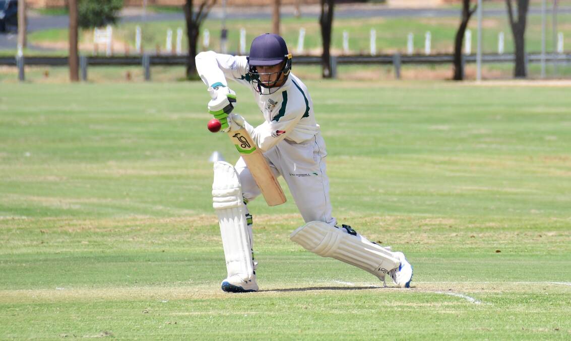 LEADING THE WAY: Tom Coady was watchful early against Newtown before flying to his maiden first grade century. Photo: AMY McINTYRE