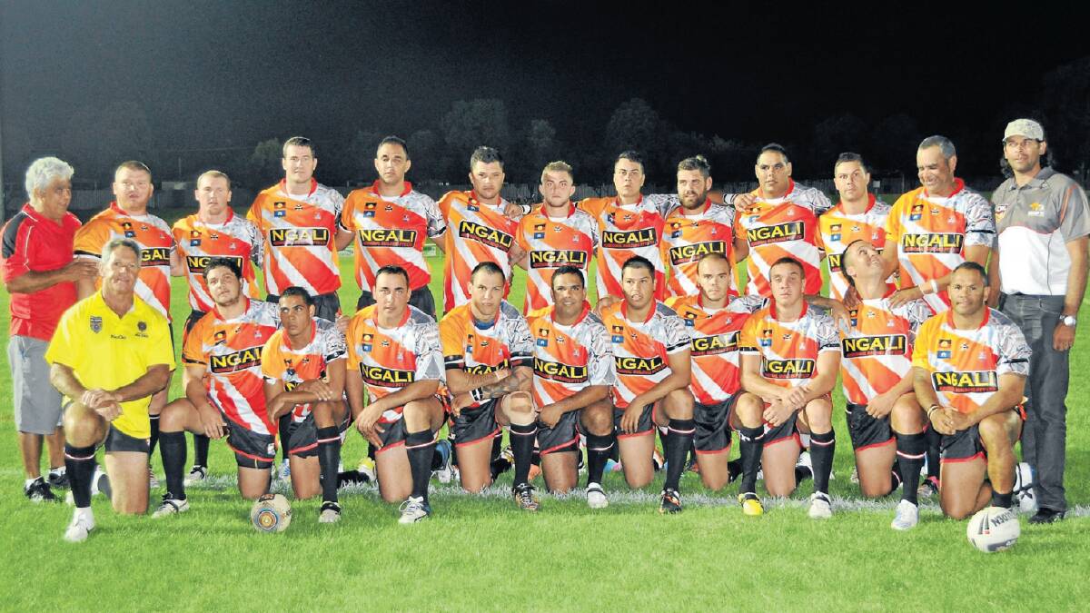 FLASHBACK: The Group 11 Indigenous All Stars side which won the 2013 fixture at Apex Oval. Photo: FILE