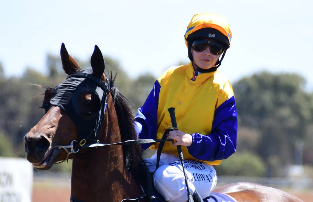 GOT IT: Kate Cowan, pictured after a recent win at Dubbo, scored victory for trainer Kody Nestor at Wellington on Monday. Photo: AMY McINTYRE