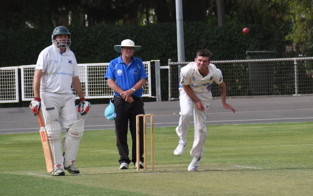 LEADING THE CHARGE: Jacob Hill continued his fine season for Rugby by producing key performances with both bat and ball during Saturday's RSL-Whitney Cup clash with Macquarie. Photo: AMY McINTYRE