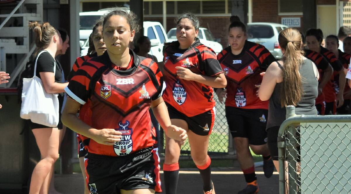 UP FOR THE BATTLE: Tarlee Roberts and her Group 11 teammates take on Group 10 in the final on Saturday. Photo: JENNY KINGHAM